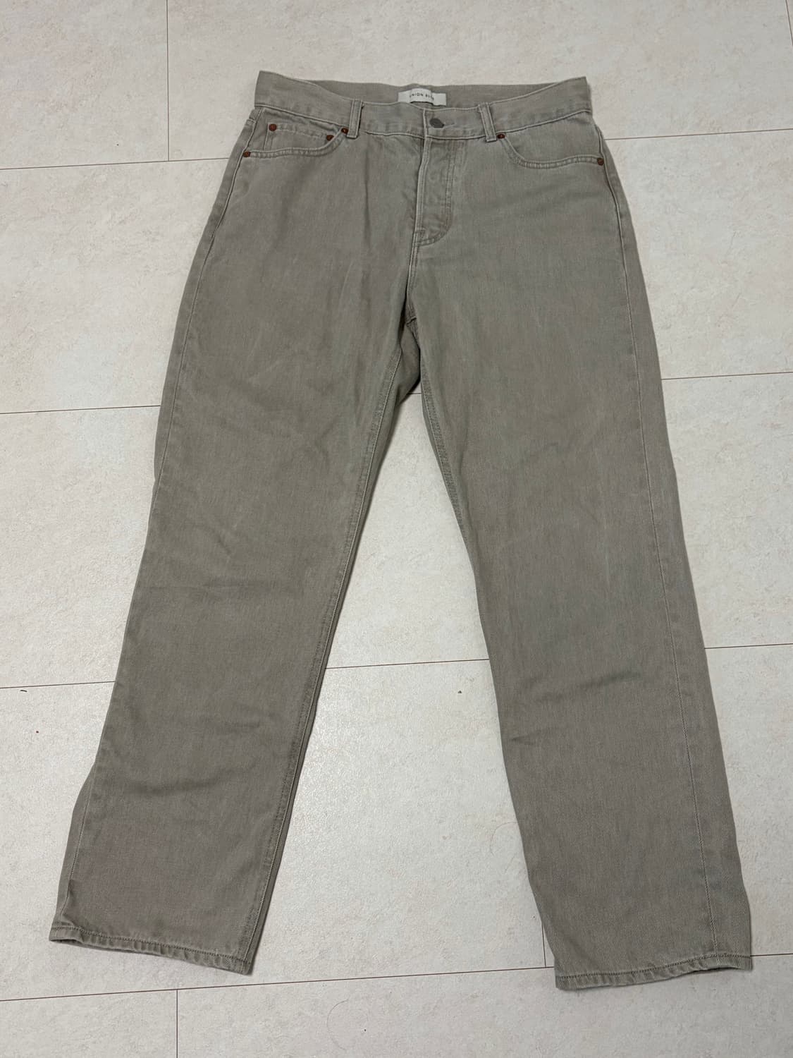 [30] 유니온블루 5pk 빈티지 코튼 팬츠 워시드베이지 상품이미지3