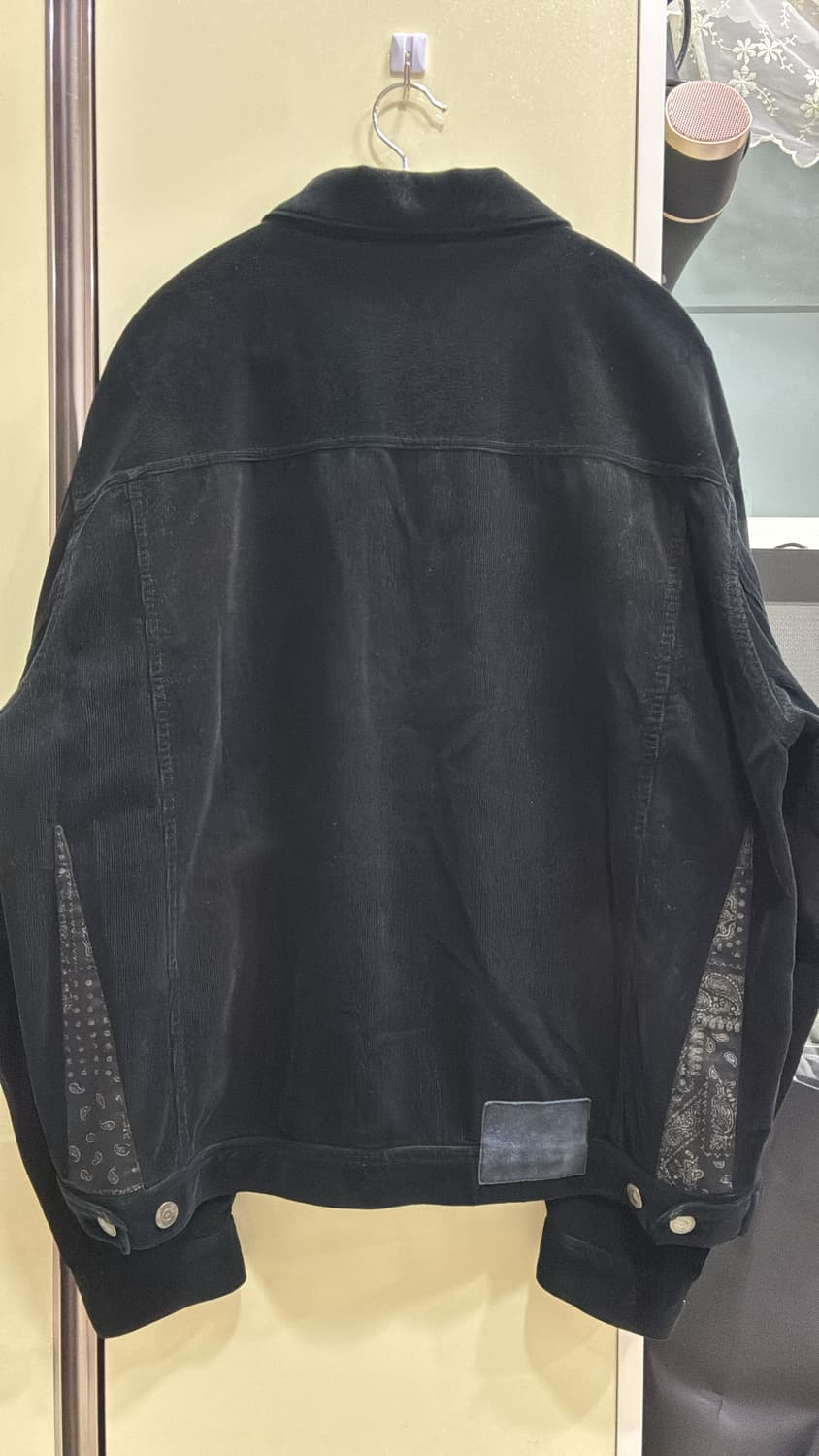 폴리테루 유즈드 트러커 자켓 코듀로이 멀티 페이디드 블랙 4 상품이미지4