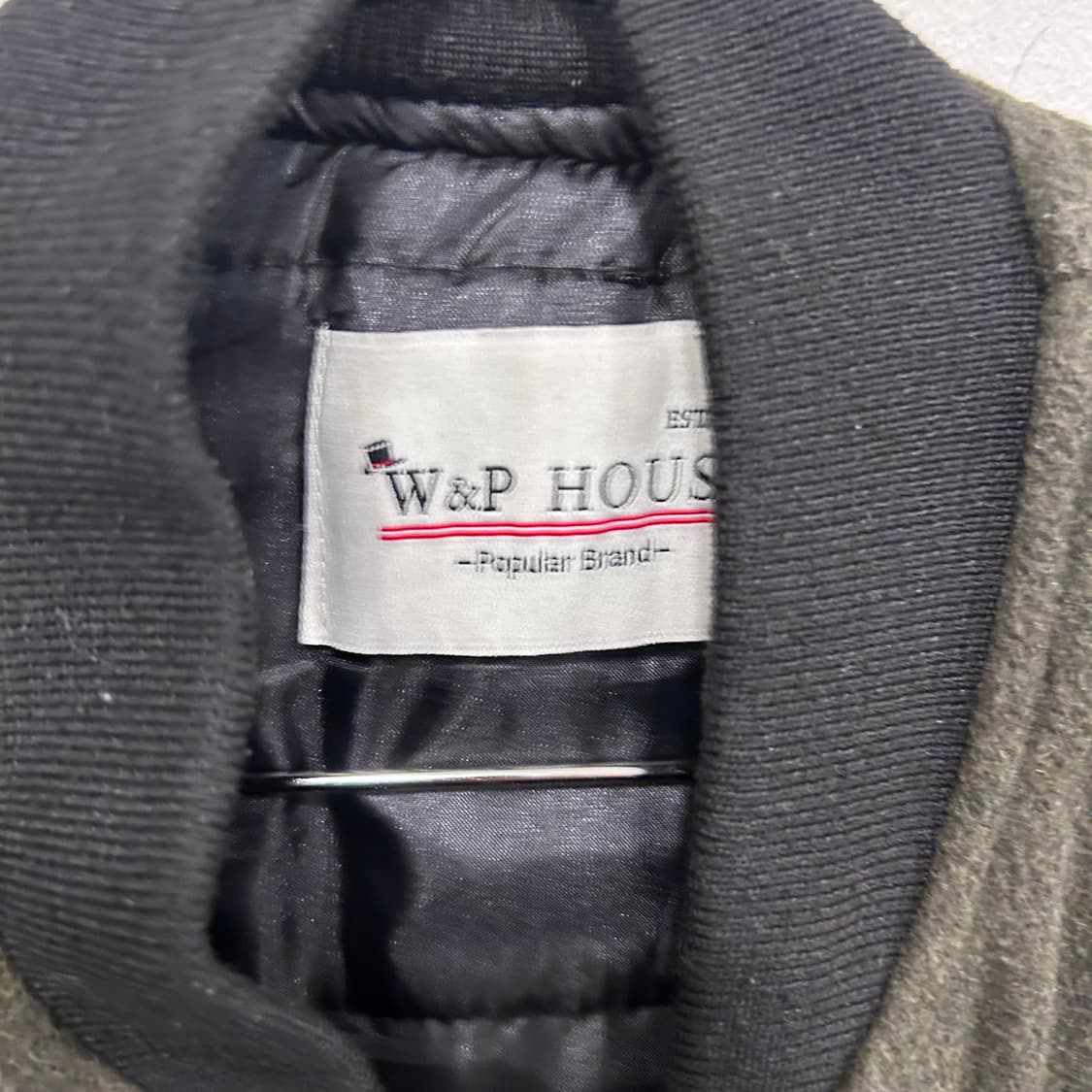 W&P HOUSE 이너퀼팅 울 크롭 봄버자켓 상품이미지3