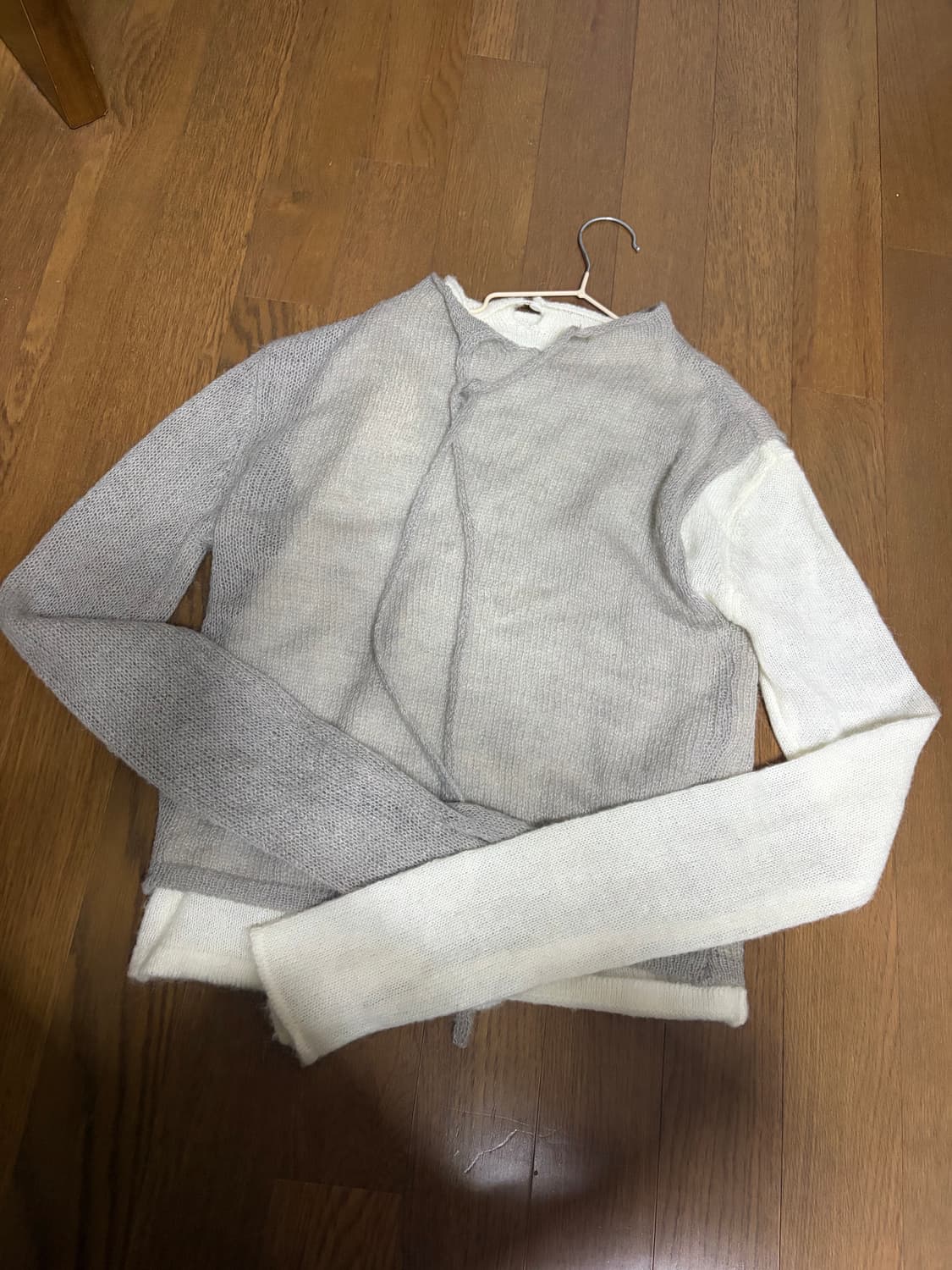 파르티멘토 더블 레이어 니트 탑 레이어드 니트 파르티멘토우먼 상품이미지5