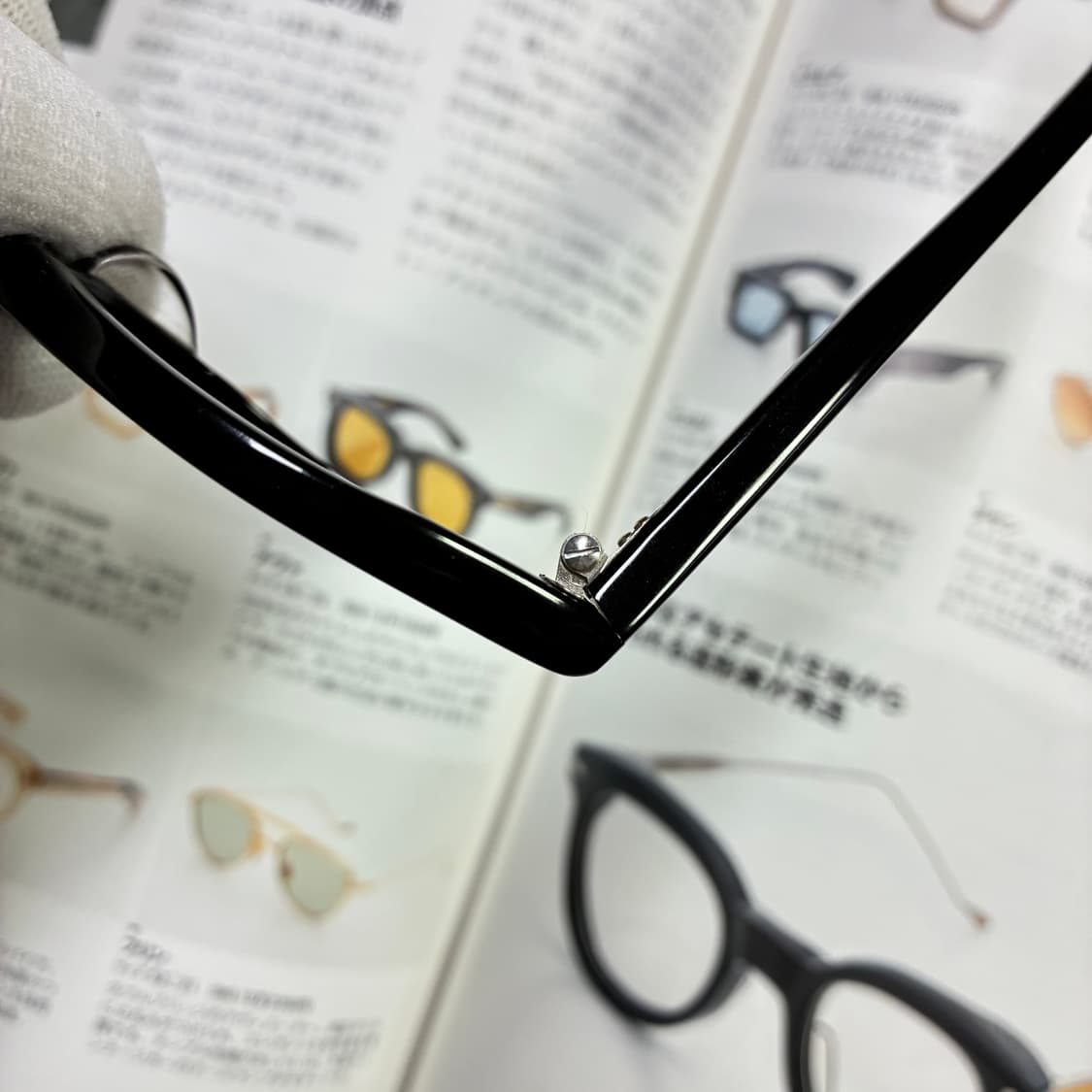 角矢甚治郎作 카도야 진지로 사쿠 일본 장인 셀룰로이드 뿔테 안경 상품이미지4