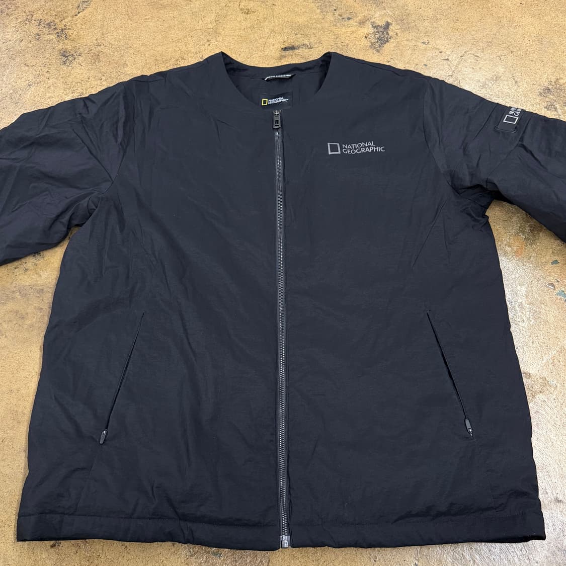 [정품/XXL] 내셔널지오그래픽 블랙 봄버 자켓 b17 상품이미지3