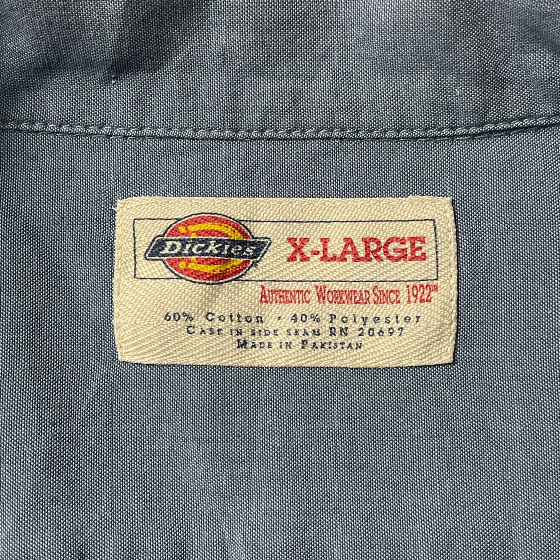 DICKIES 디키즈 빈티지 블루 플랩포켓 워크 셔츠 A00880 상품이미지10