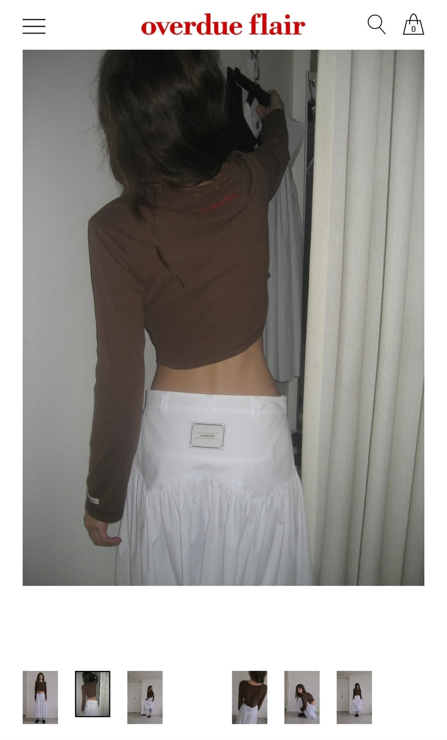 오버듀플레어) Organic Terry Mini Cardigan 상품이미지2