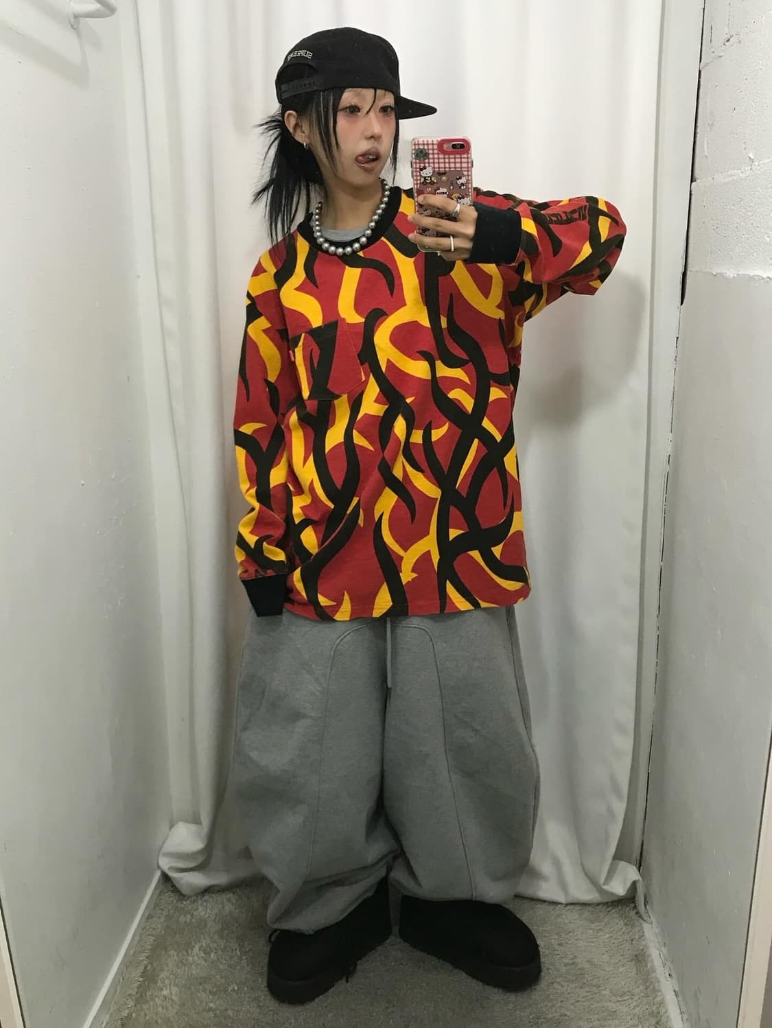 Supreme Red Tribal Pocket L/S - 19Fw 상품이미지3