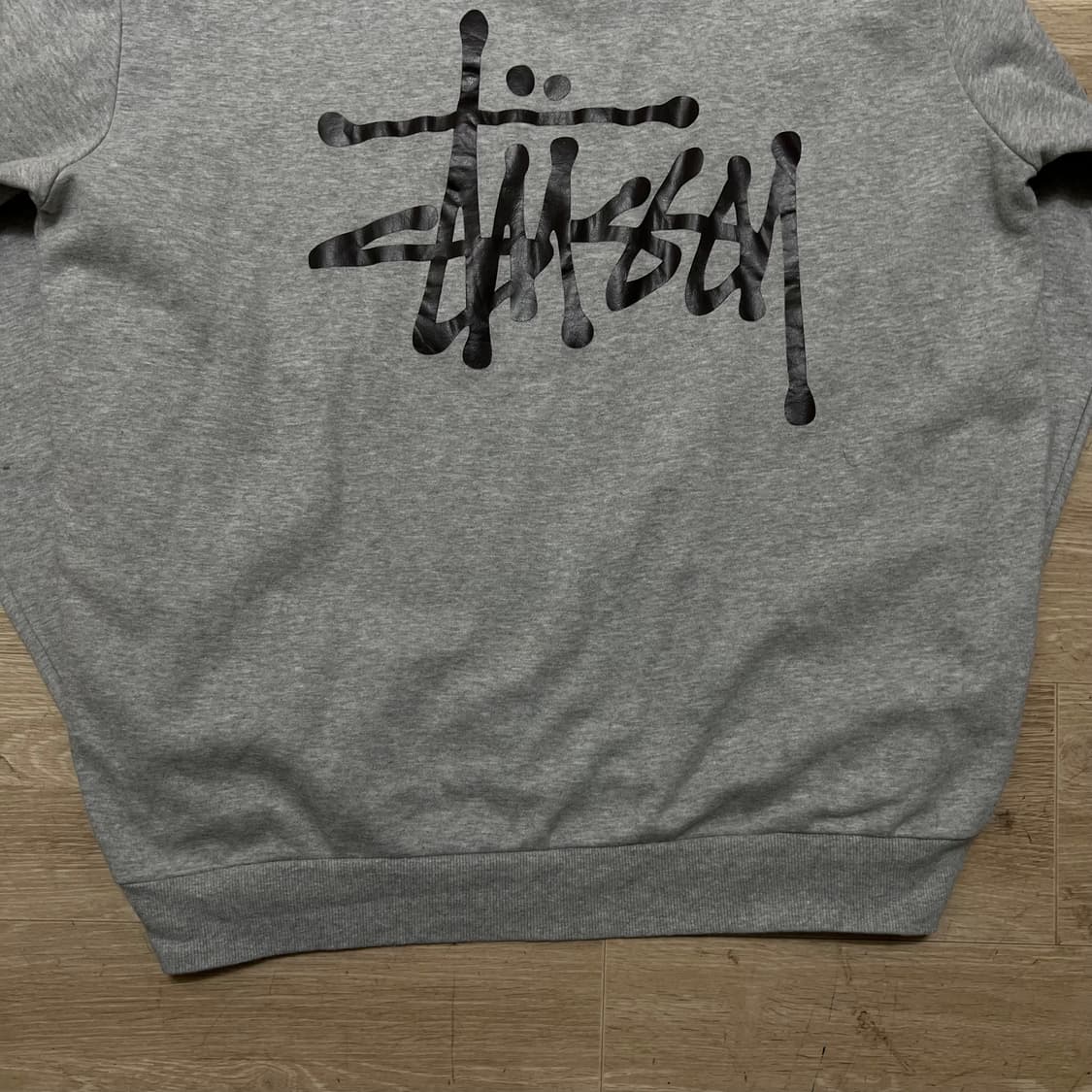 스투시 스탁 빅로고 맨투맨 크루넥 티셔츠 [그레이] 2XL/110ㅜ 상품이미지7