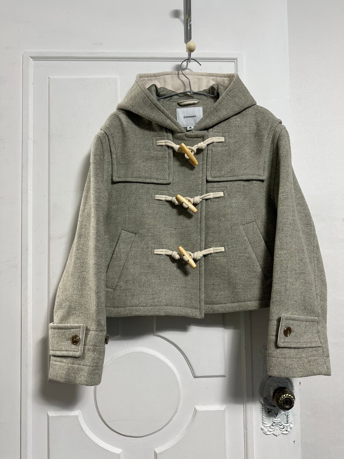 커버낫 우먼 숏 더플코트 상품이미지1