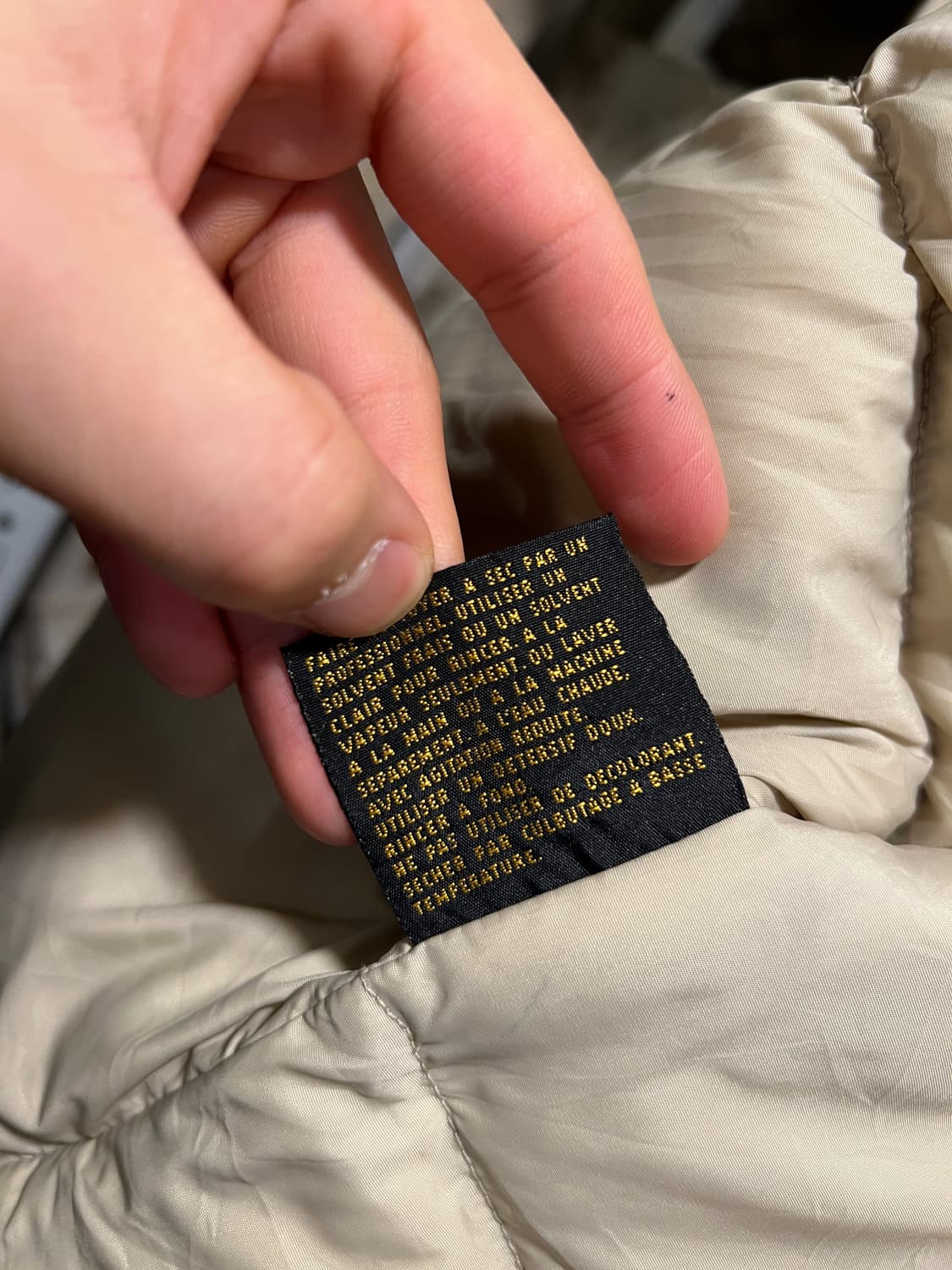 [M]90's 에디바우어 USA 캐나디안 베이지 다운 베스트 상품이미지5