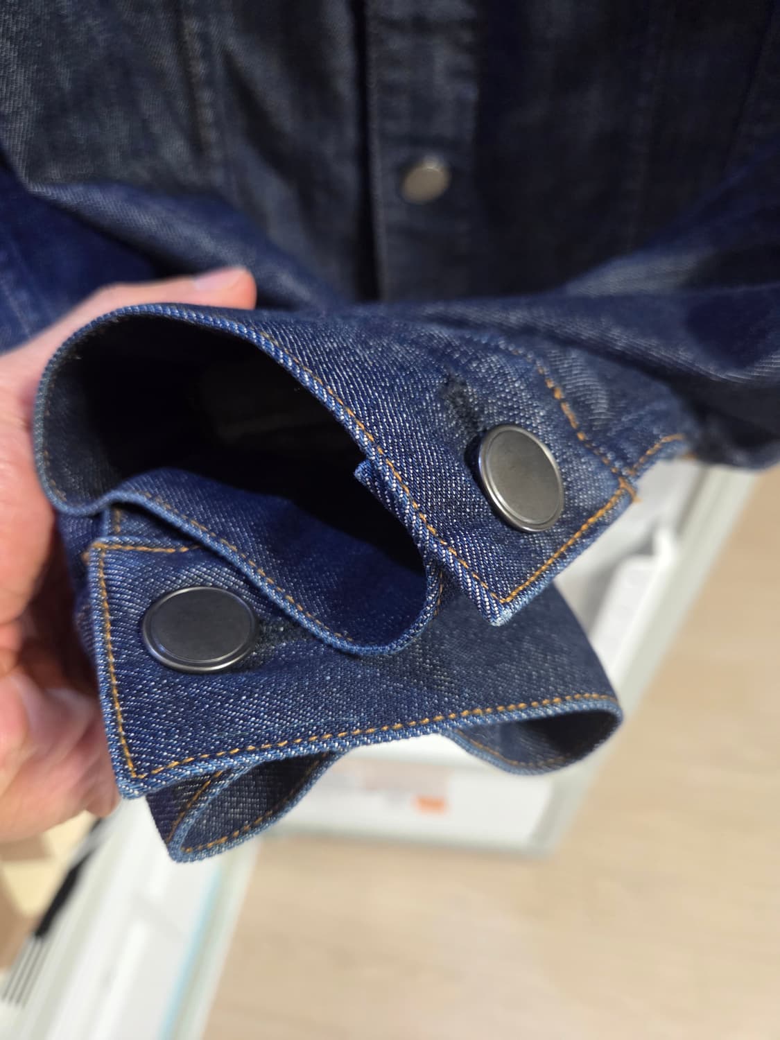 띠어리 데님 트러커 재킷 (M) 상품이미지6