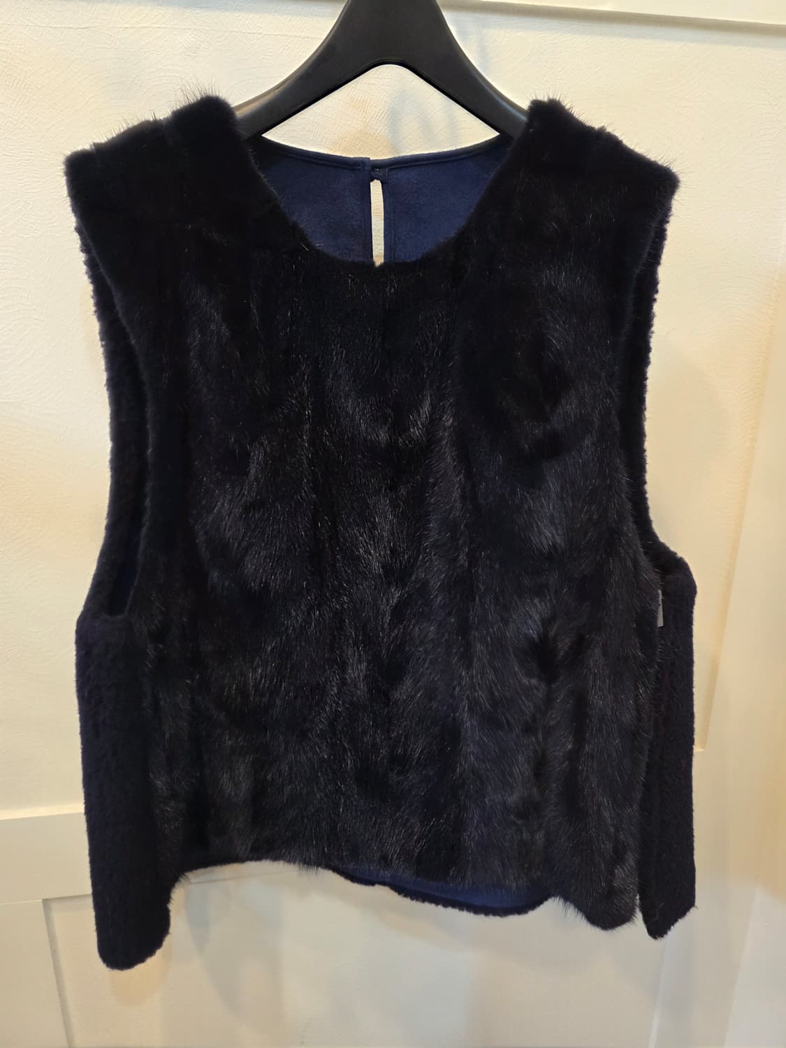 라삐아프  퍼플블루 밍크조끼 상품이미지2