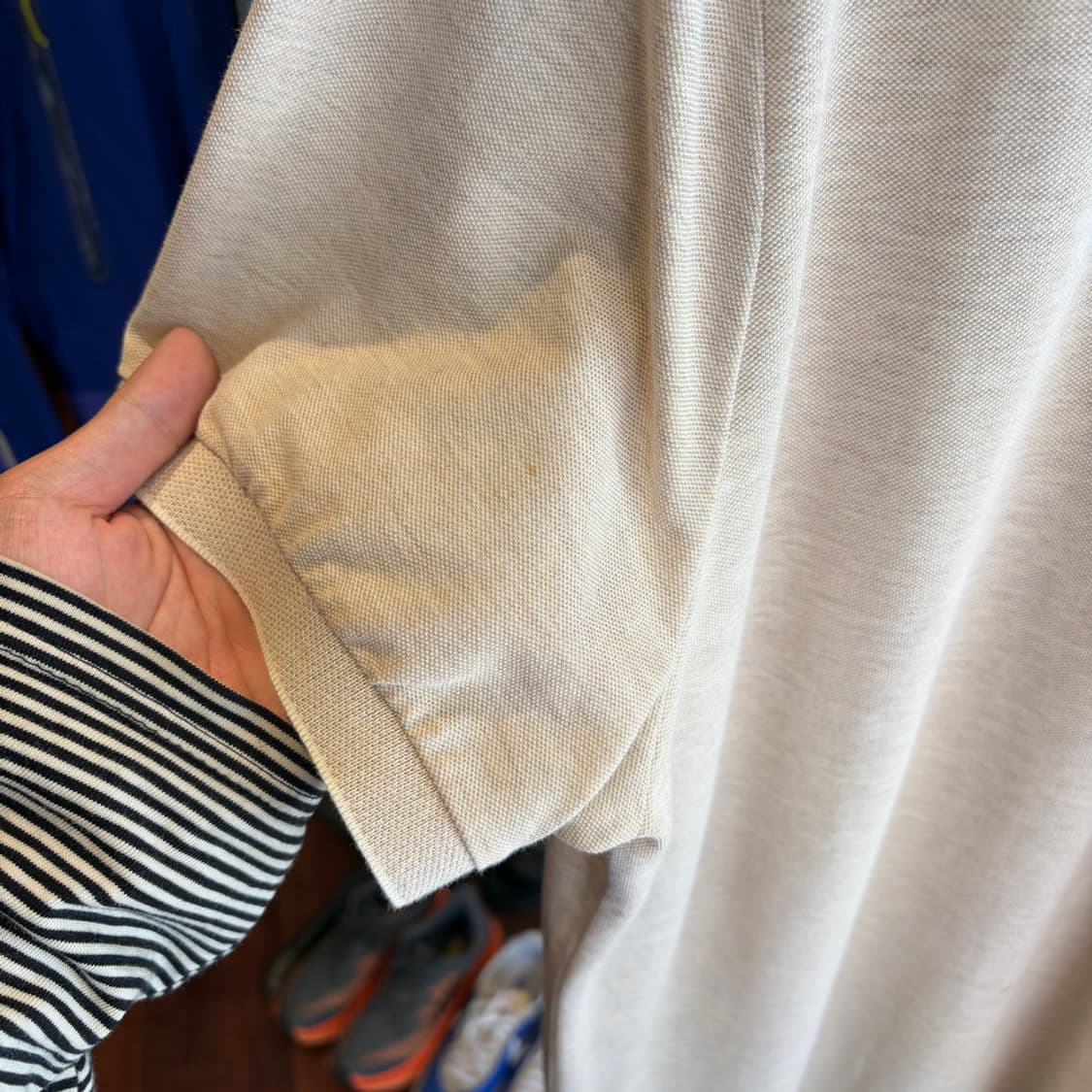 16779 -폴로 랄프로렌 오트밀 반팔 카라티 상품이미지6