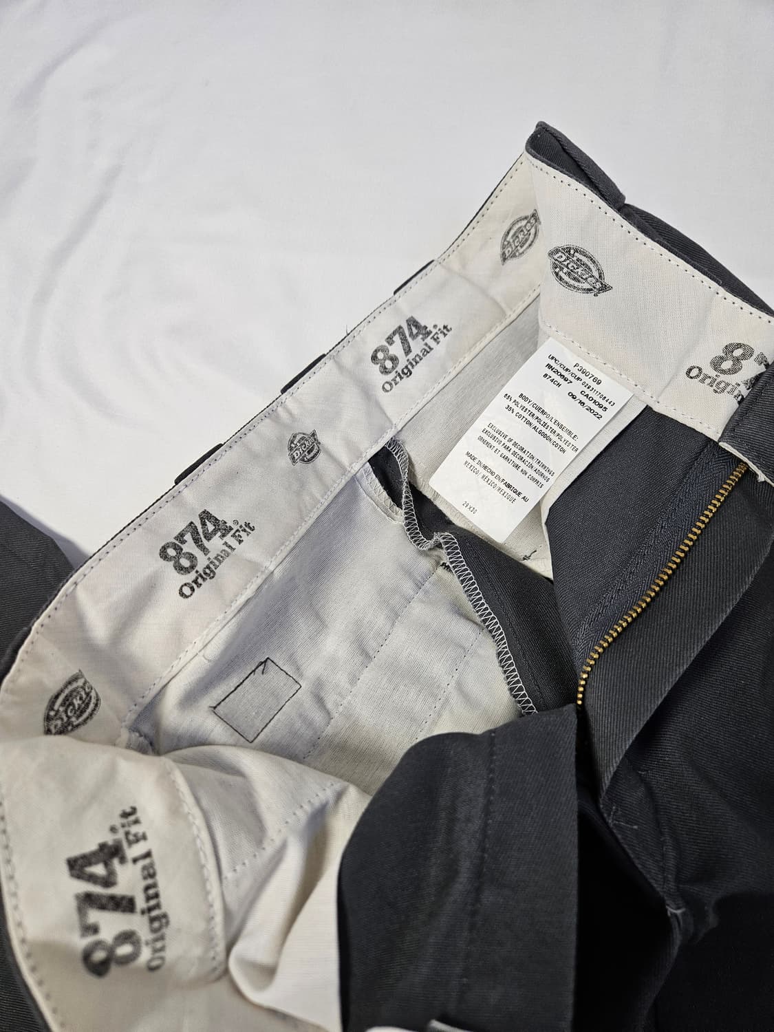 디키즈 874 오리지널 워크팬츠 데님 코튼 바지 슬랙스 챠콜그레이 29 상품이미지4