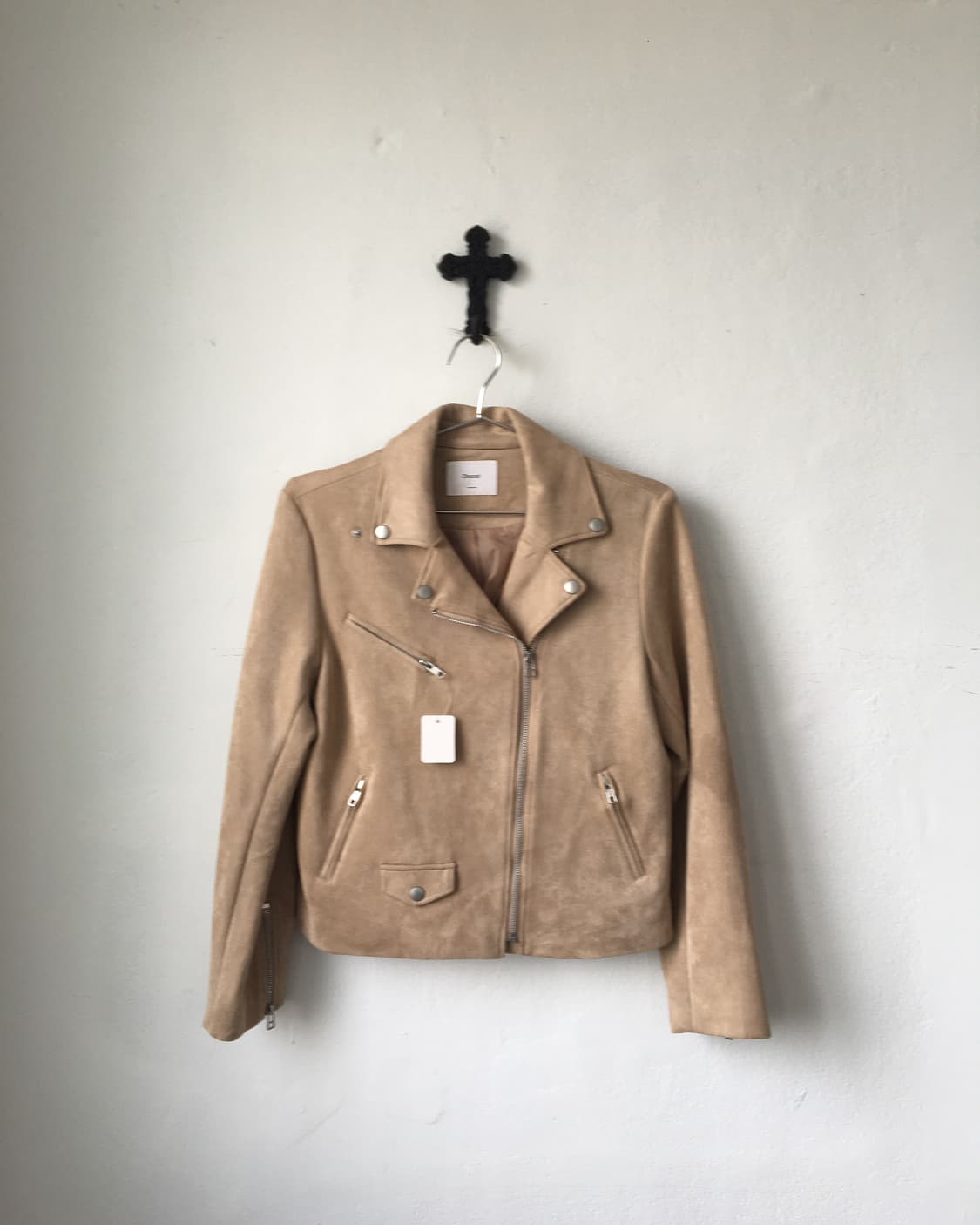 fake suede rider jacket 상품이미지2