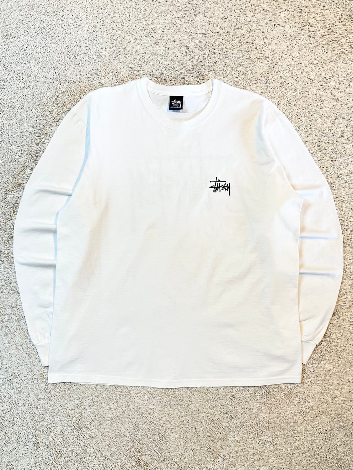 스투시 STUSSY 베이직 로고 롱슬리브 긴팔 화이트 상품이미지2