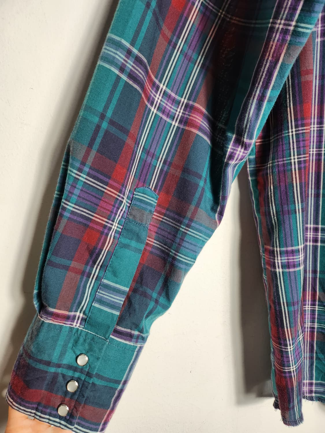 랭글러 웨스턴 체크 셔츠 상품이미지4