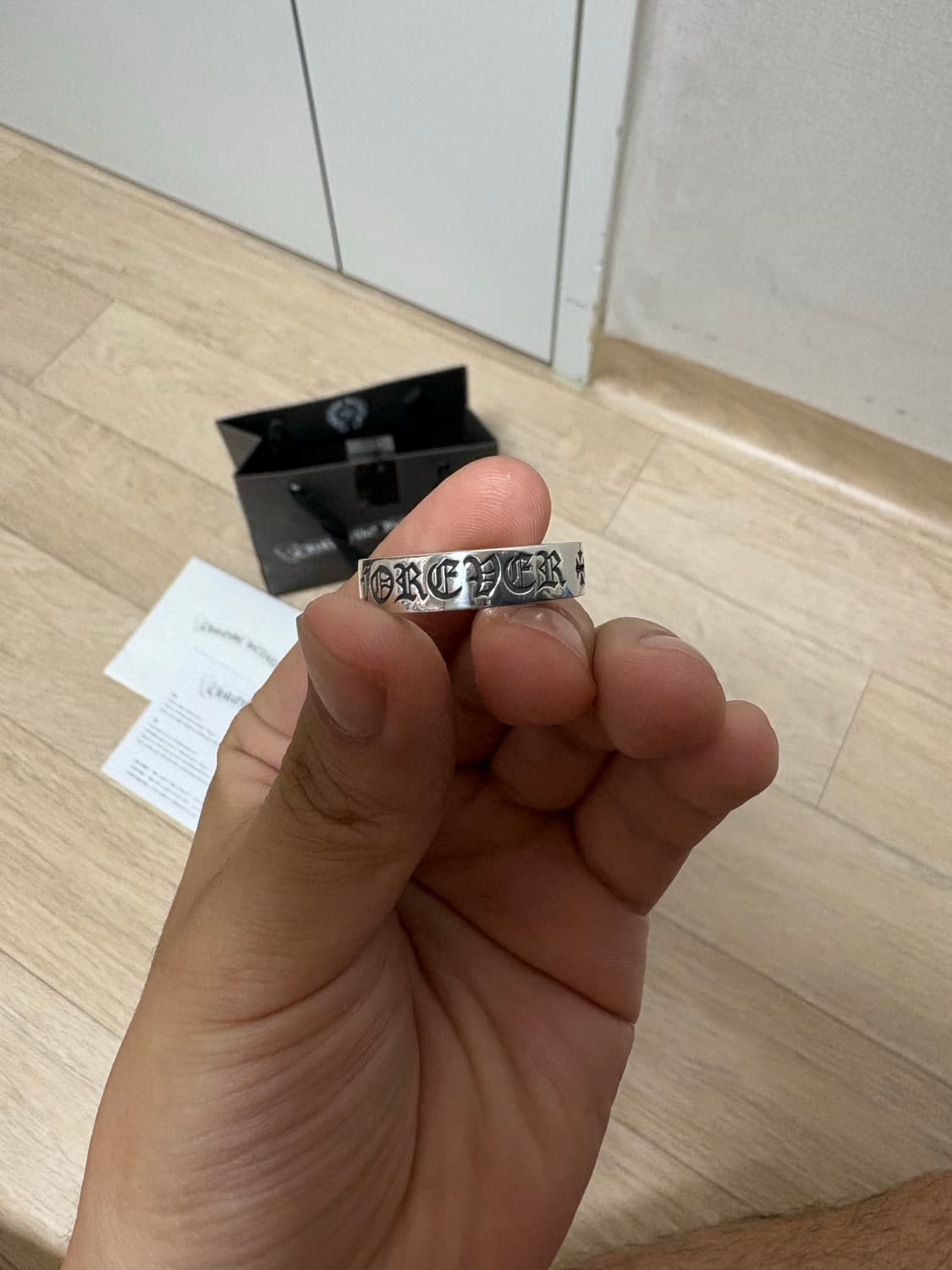 (영수증 보유, 21호) 크롬하츠 포에버링 6mm 반지  상품이미지5