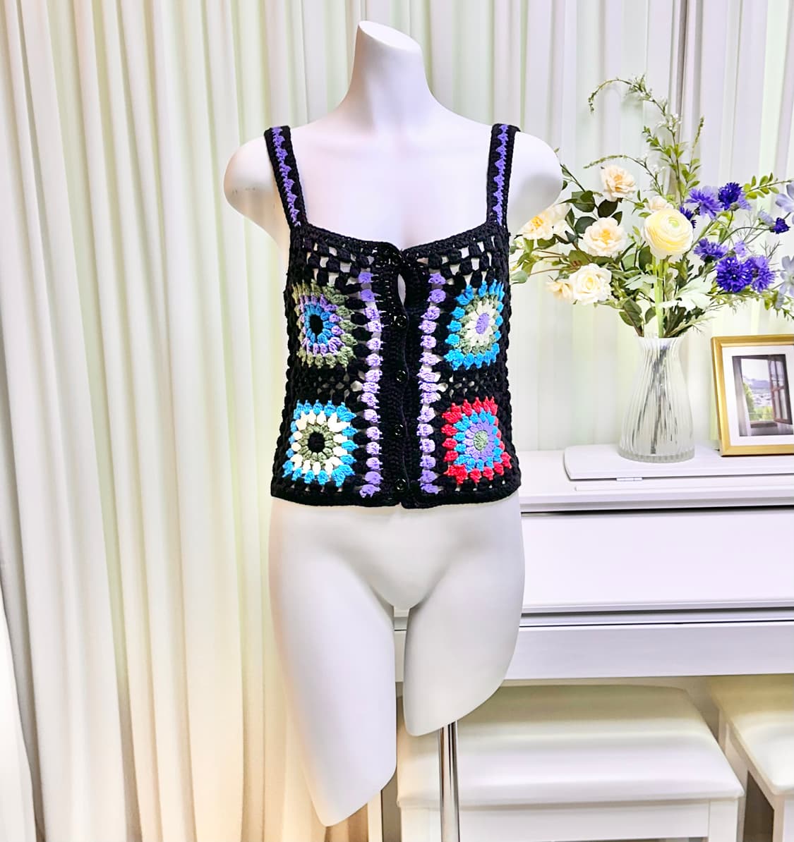 시슬리 크로셰 니트 뷔스티에 상품이미지2