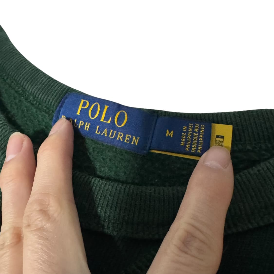 신형 QR라벨 폴로 랄프로렌 빅로고 딥그린 맨투맨 상품이미지3