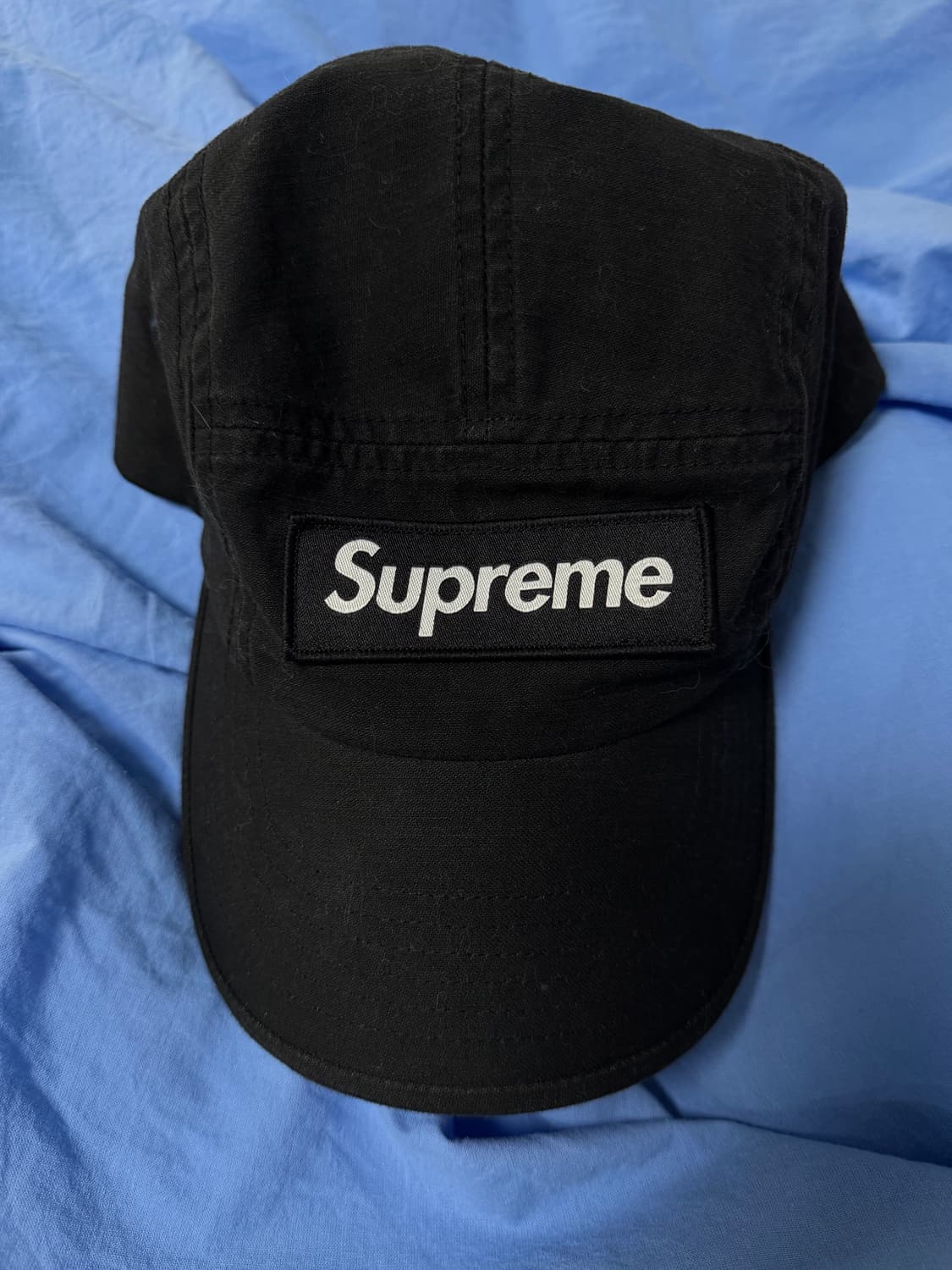 슈프림 밀리터리 캠프캡 블랙 - 23SS 상품이미지1