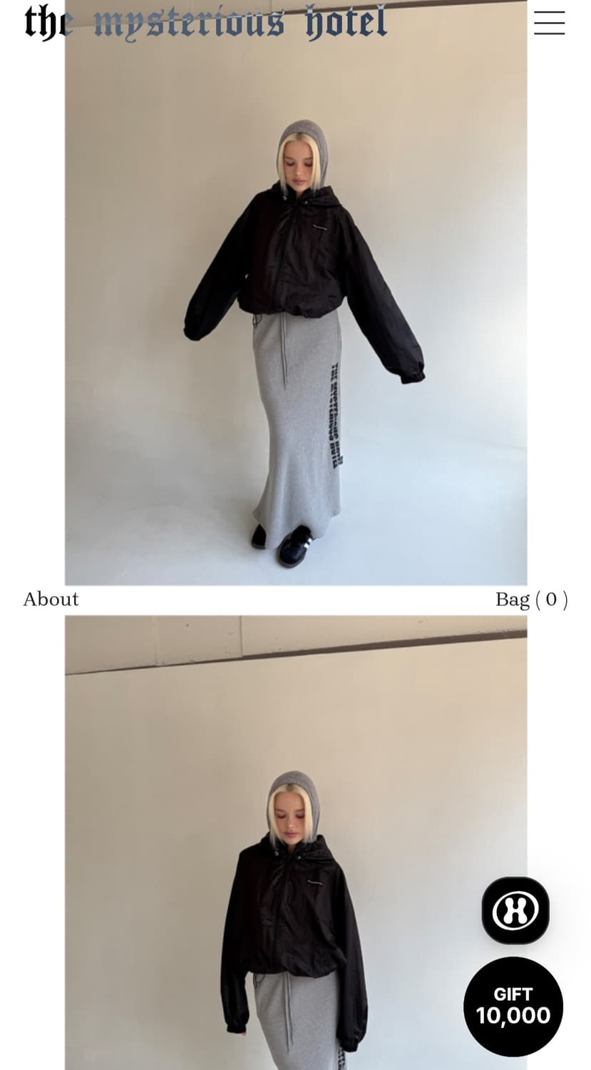 (새상품)더미스테리어스호텔 윈드브레이커 바람막이 상품이미지3