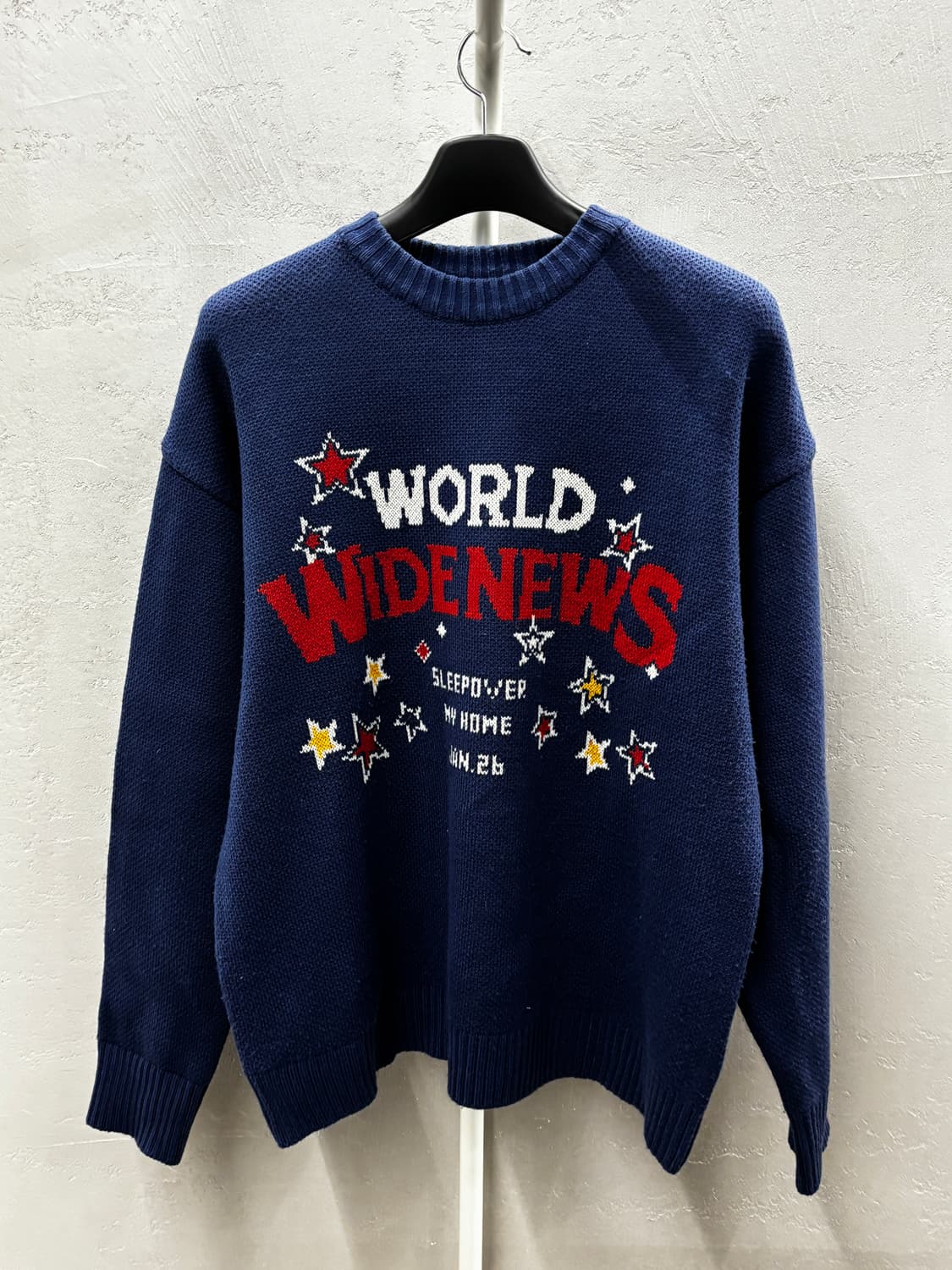 MAIN BOOTH 오버사이즈 니트 네이비 상품이미지2