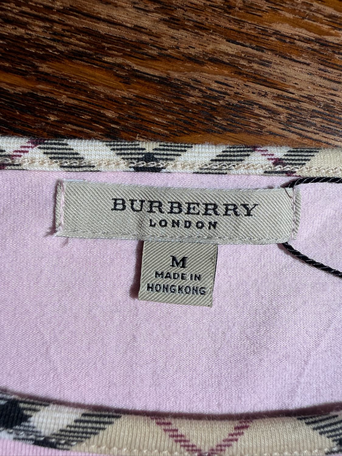 Burberry Pink T-Shirt (Made In HongKong) 상품이미지6