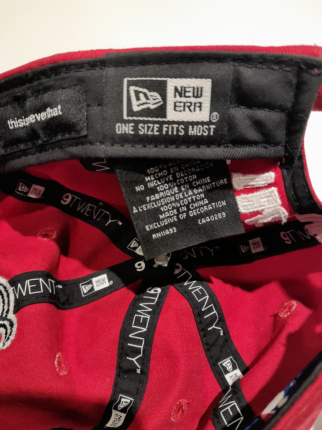 💥디스이즈네버댓 x 뉴에라 보스턴 볼캡 (레드) 상품이미지7