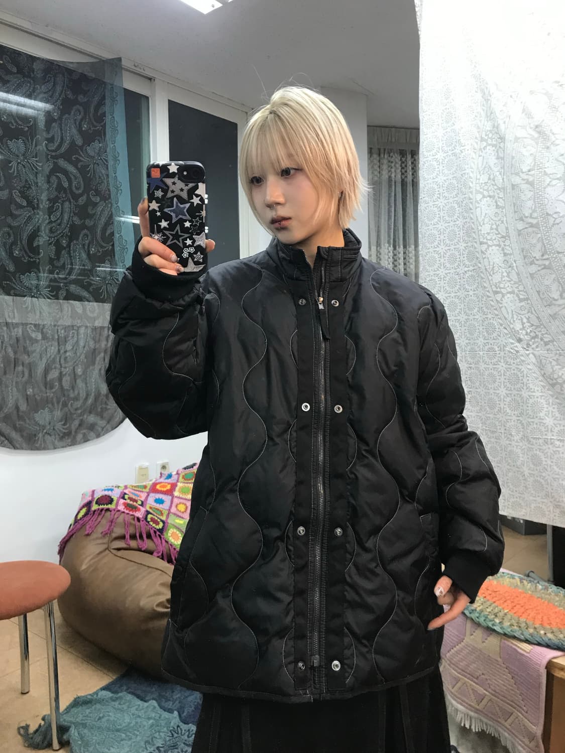 시리즈에피그램 퀼팅 스티치 구스다운 경량패딩  상품이미지1