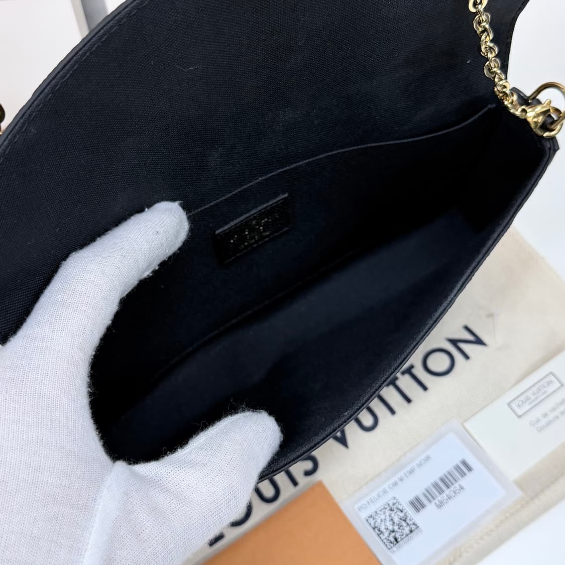 [S+급/OS] 루이비통 포쉐트 펠리시 모노그램 앙프렝뜨 여성백 가방 상품이미지5