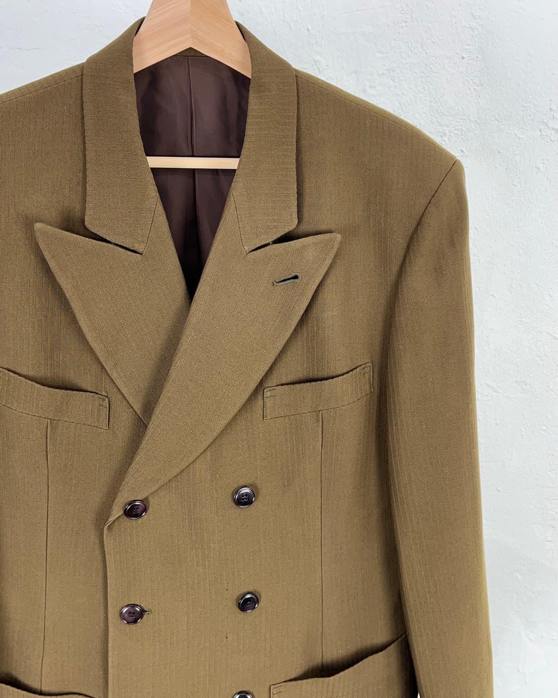 장 폴 고티에 00s 다크 베이지 더블 브레스티드 테일러드 자켓 상품이미지3