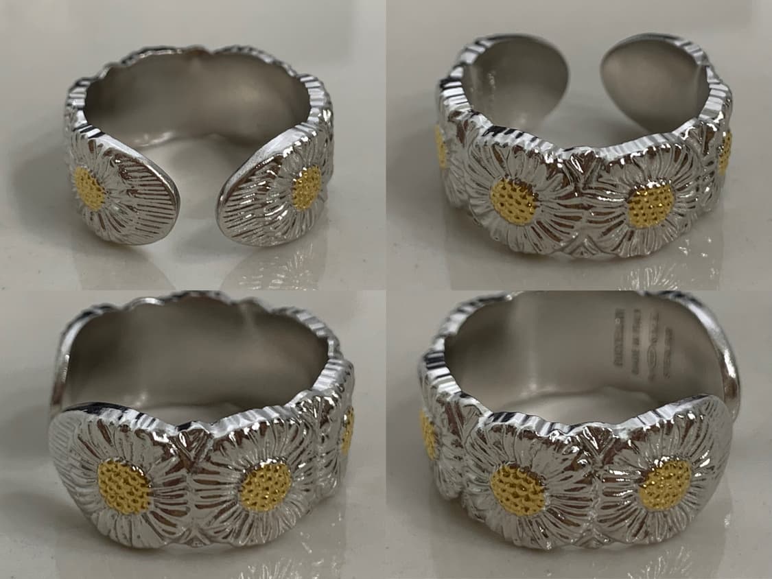 [63호] 부첼라티 블라썸 데이지 실버 링 은반지 상품이미지3