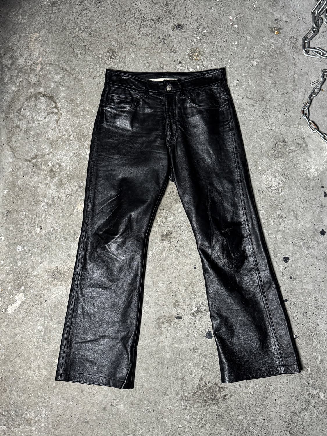 AVIREX – Black Leather Pants  상품이미지6