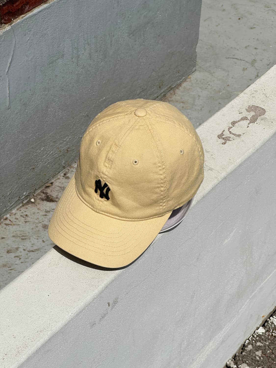 [M-L] MLB 엠엘비 뉴욕양키스 옐로우 볼캡 모자 상품이미지2