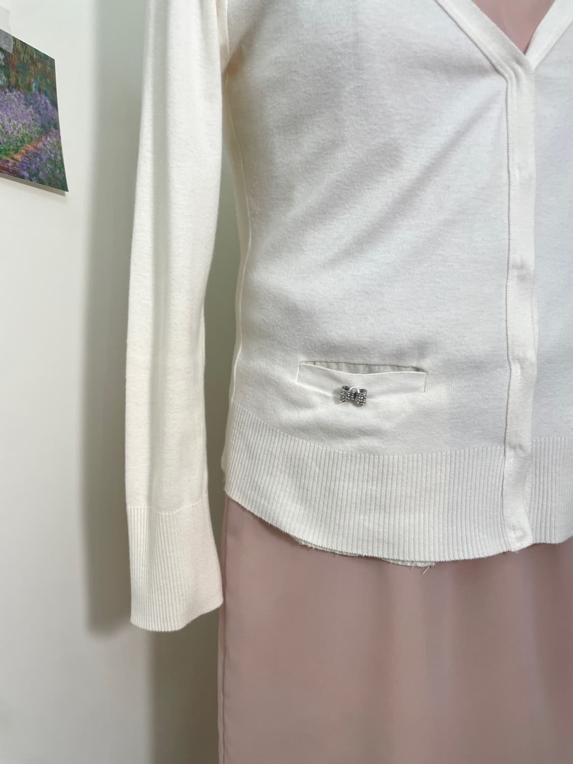 JILL STUART pink ivory cubic bow pocket 상품이미지8