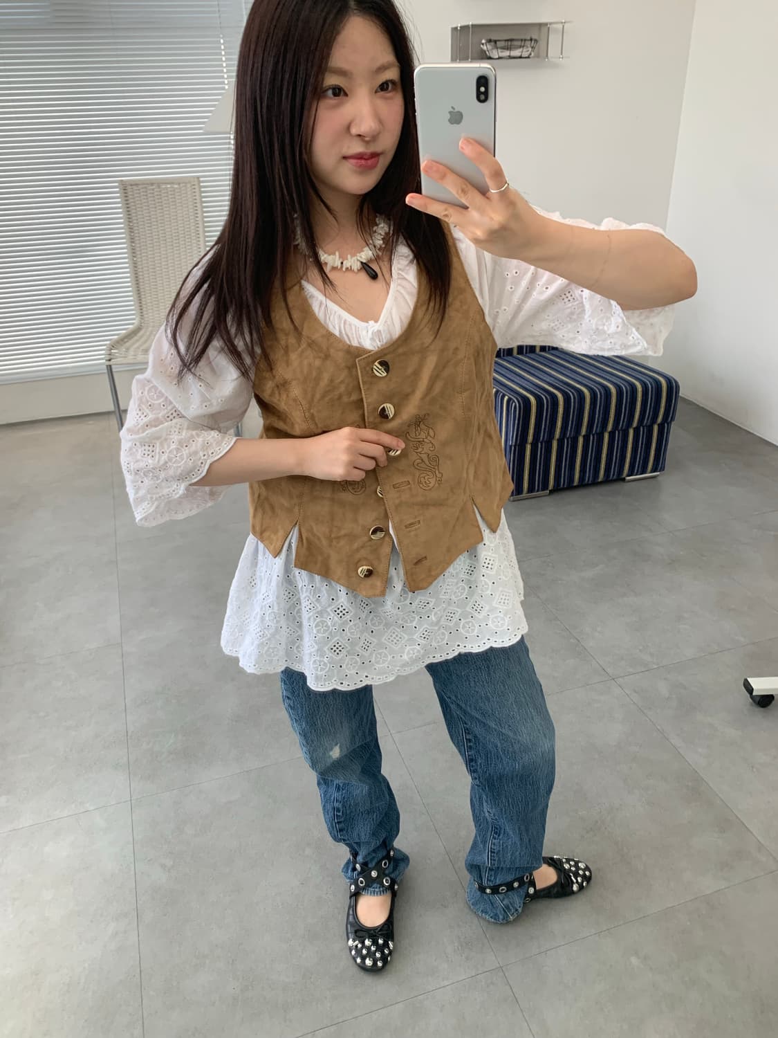 suede vest 상품이미지2