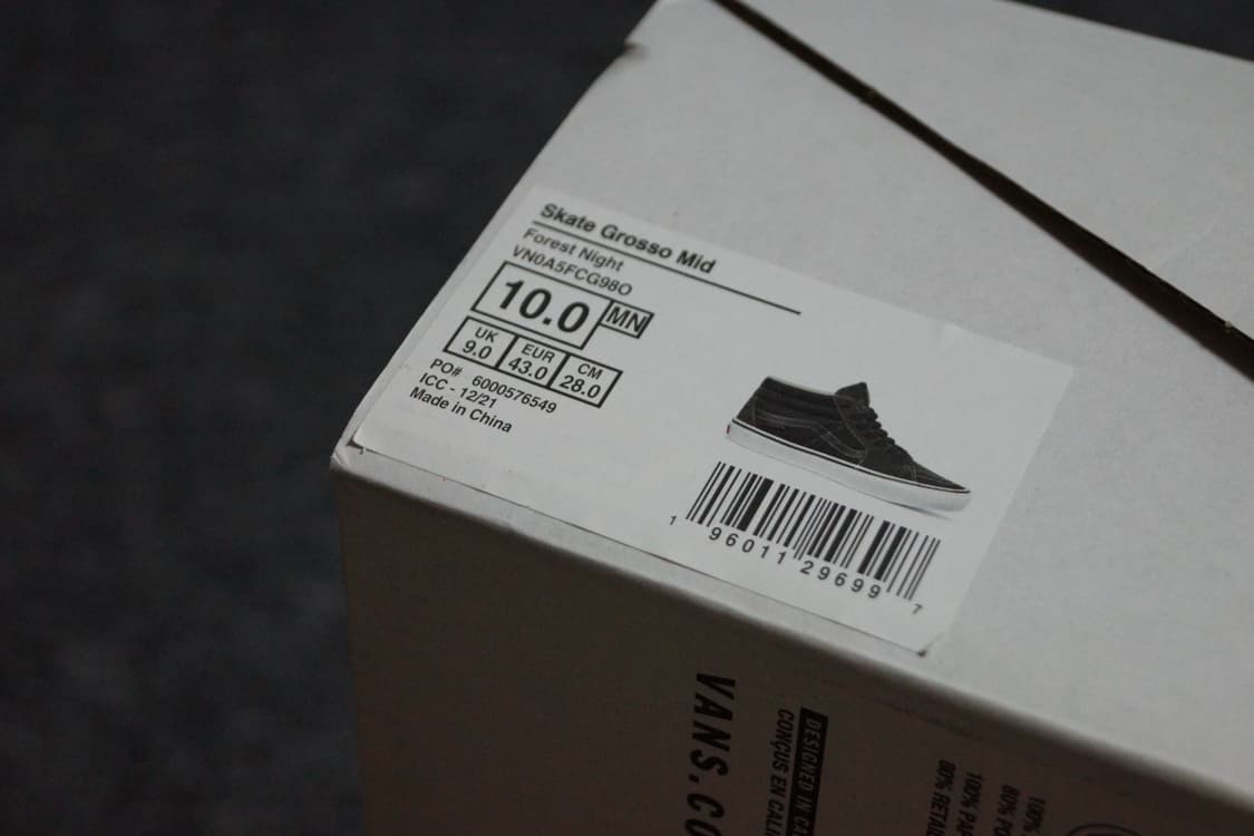 (280) 반스 스케이트 그로소 미드 포레스트 나이트 상품이미지5