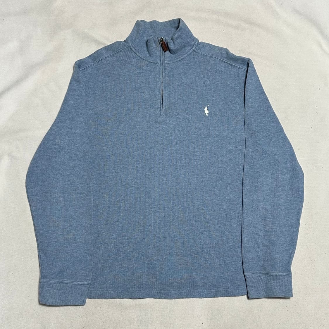 L 폴로랄프로렌 스카이블루 반집업 니트 상품이미지2