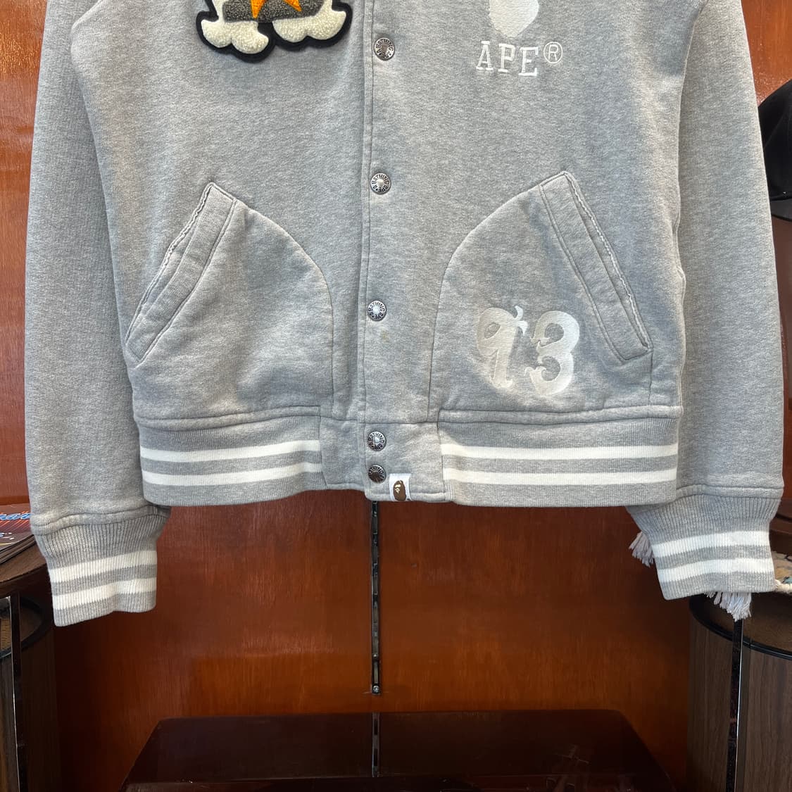 00s 베이프 코튼 바시티 자켓 [ 95-100 ] 상품이미지3