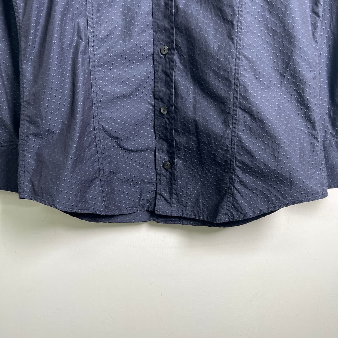 돌체앤가바나 네이비 슬림핏 패턴 셔츠  상품이미지5