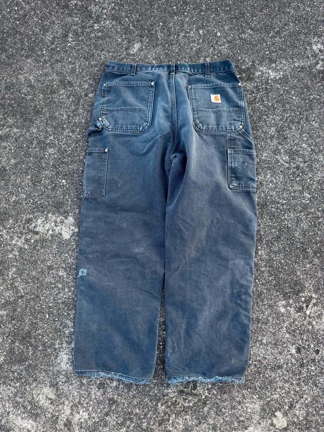 00S 빈티지 칼하트 B01  더블니 카펜터 블랙 36 상품이미지4