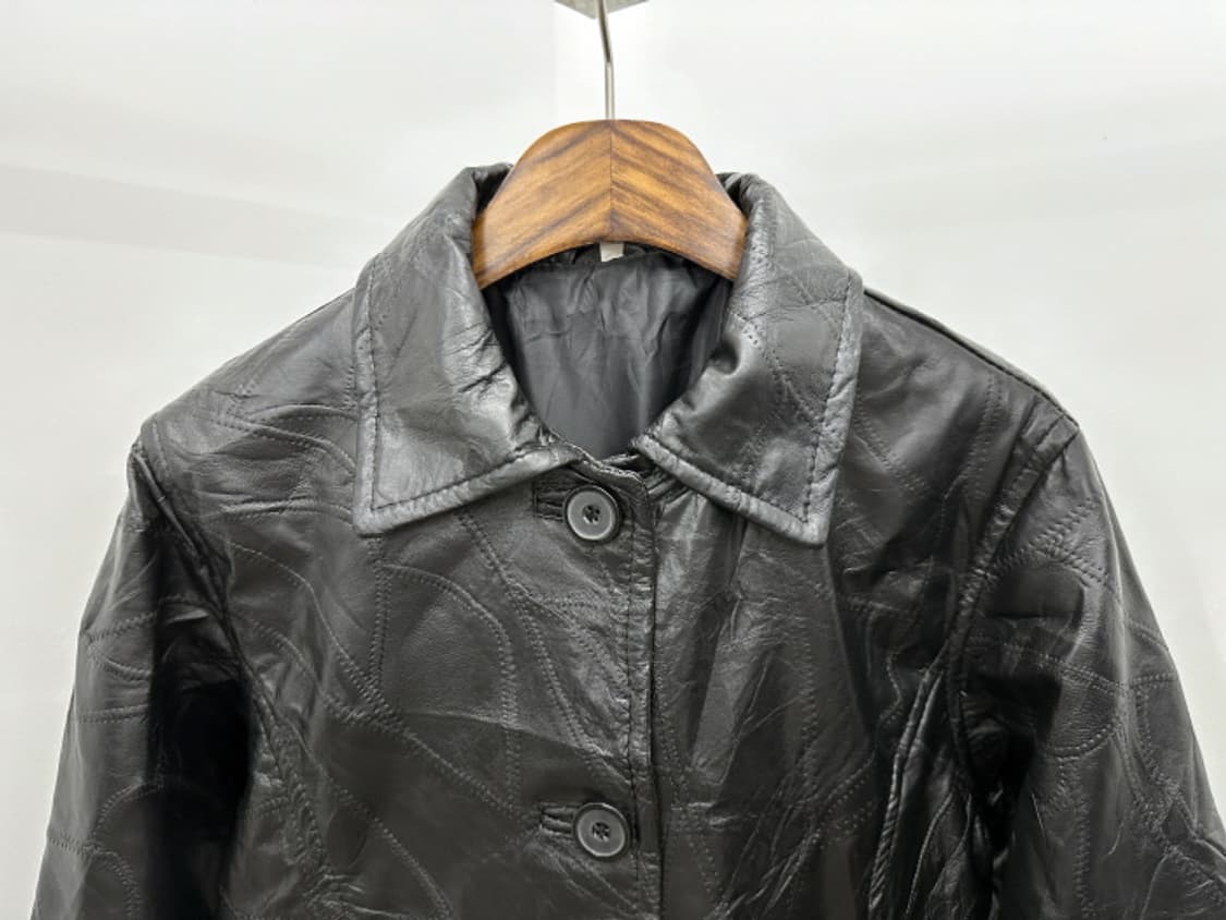 PATCHWORK LEATHER COAT (M~L) 상품이미지3