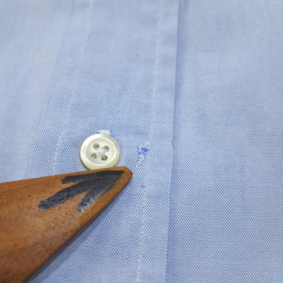 CL241L 폴로 90s 말레이시아판 옥스포드 라이트 블루 셔츠 남방 L 상품이미지7