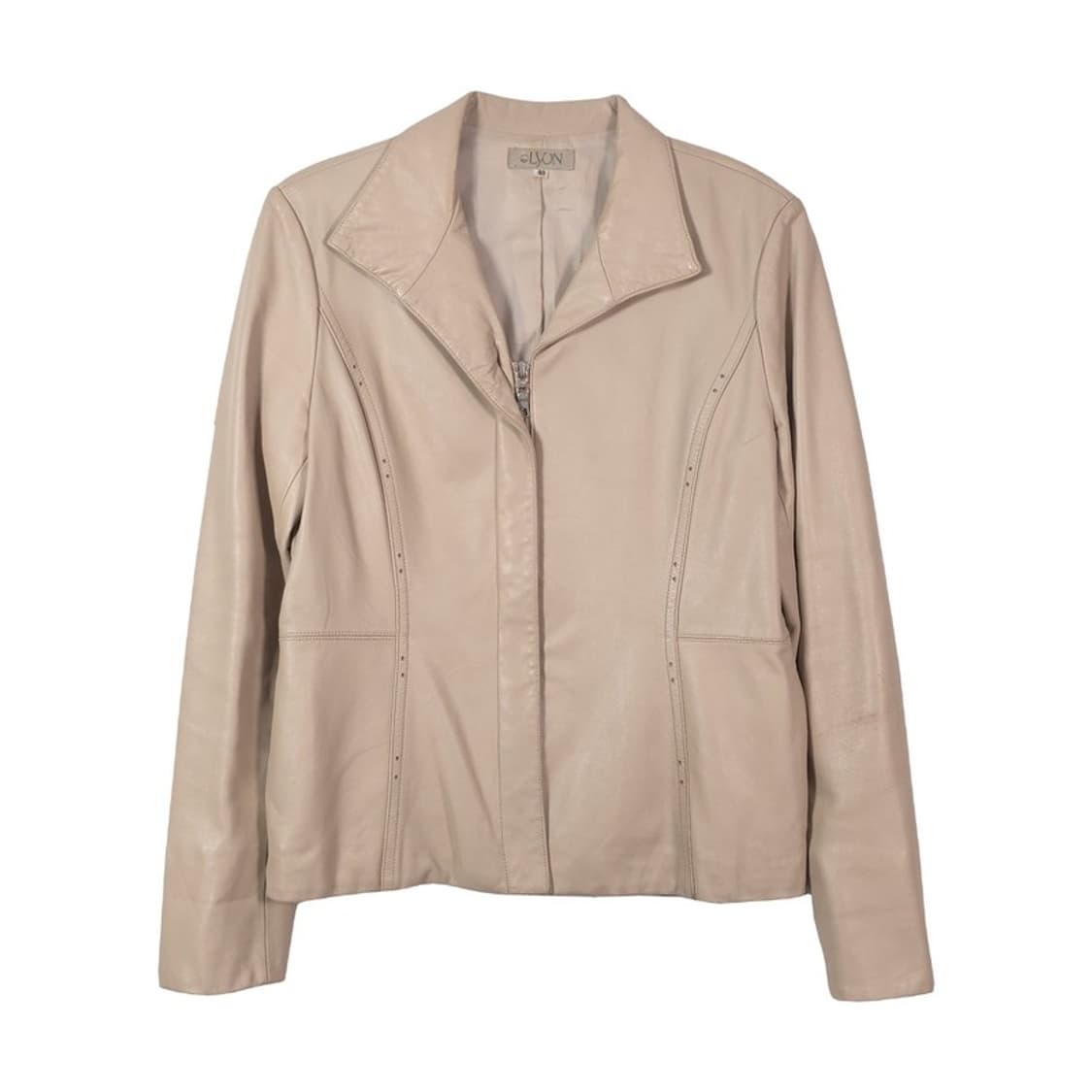 LYON 펀칭 디테일 천연 양가죽 자켓 40 상품이미지1