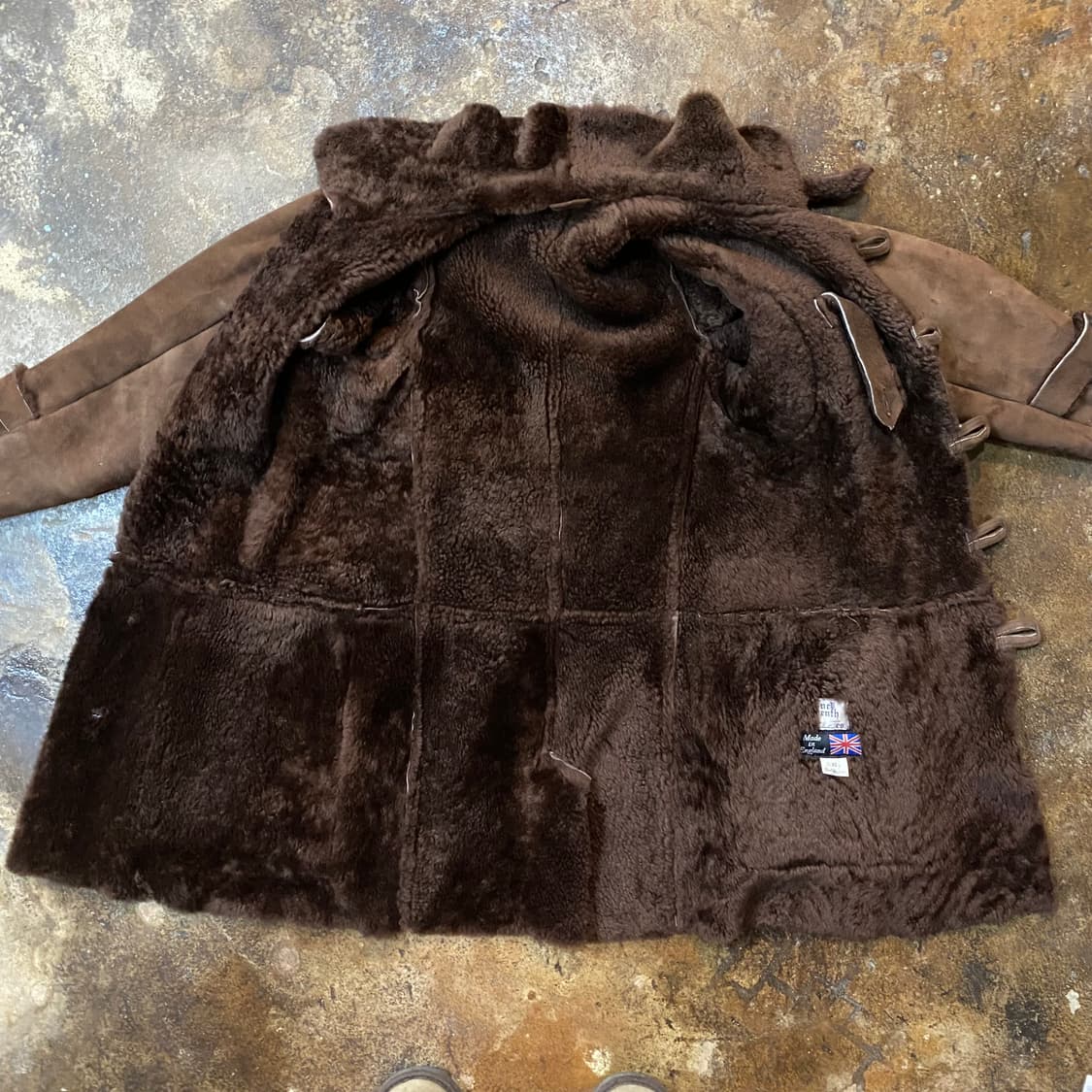 90s 잉글랜드 빈티지 무스탕 코트 상품이미지5