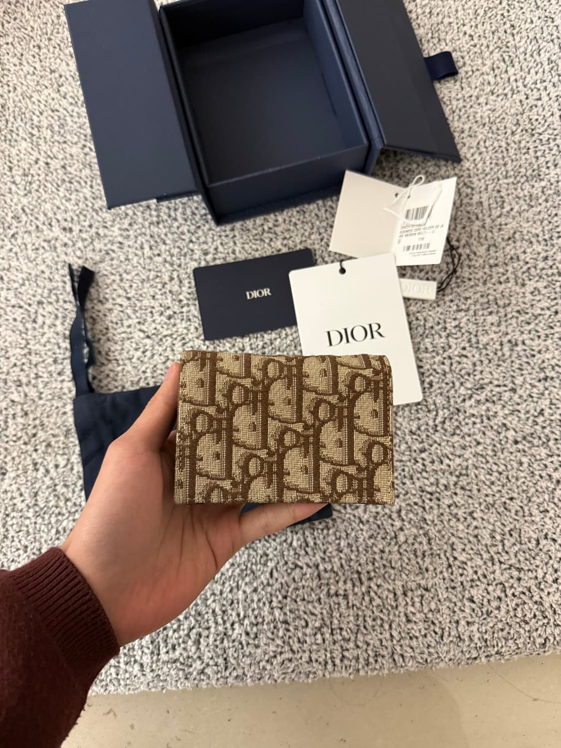 디올 신형 비즈니스 카드지갑 정품 상태좋음 상품이미지3