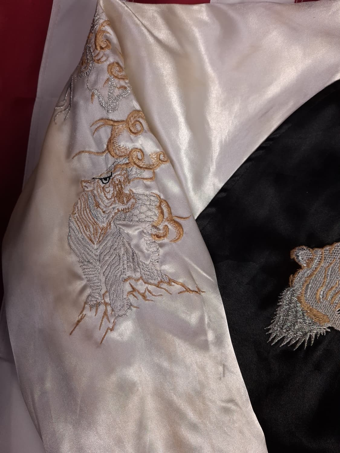 오리지날 일심여경 백호 드래곤 자수 스카잔 상품이미지6