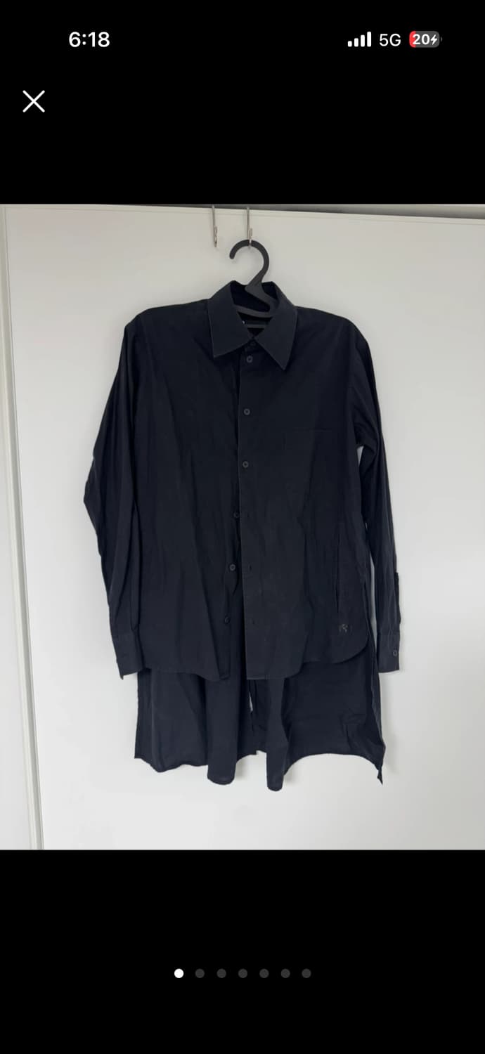 Y-3 블랙 롱 셔츠 상품이미지1