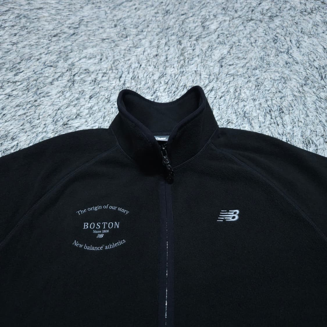 뉴발란스) XS 여자 오버핏 보스턴 플리스집업 / 왕눈이샵 상품이미지3