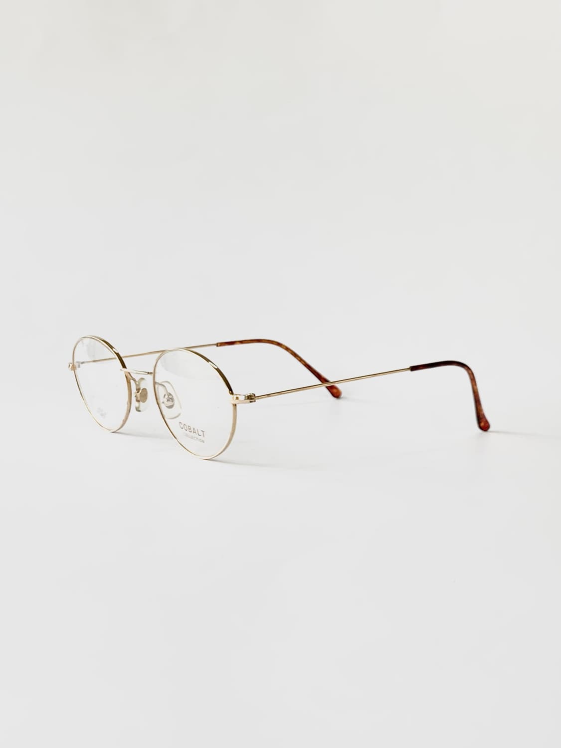 [픽키-652] 골드 라운드 메탈 안경 로얄서클 데드스탁 상품이미지1