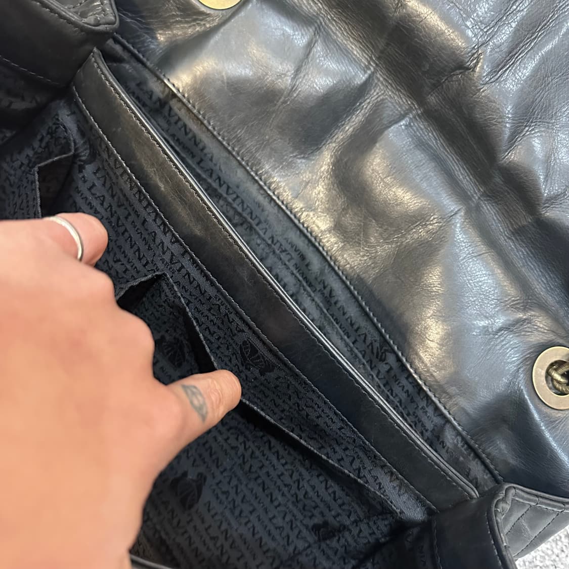 랑방 이태리랑방 퀄팅 체인 해피백(숄더백) 상품이미지6